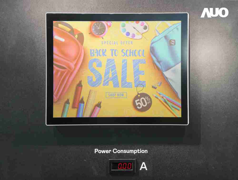 云顶国际8588yd展示胆固醇液晶超低耗能户外全彩显示器，，ChLC（胆固醇液晶）以双稳态技术使静态显示零功耗，，，，具省电、、、高彩度、、环保的特性，，，，还整合软硬件系统解决方案，，可透过单一云端平台管理